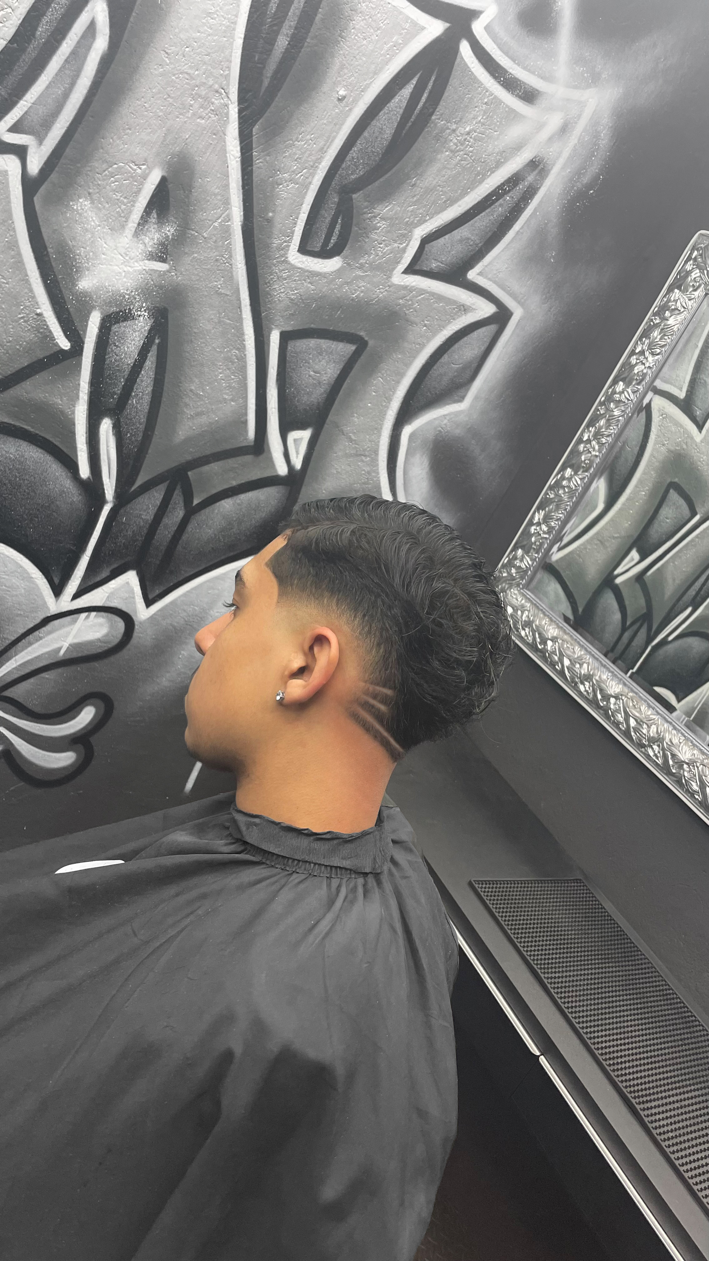 Burst Fade – Detailansicht der Seitenpartie